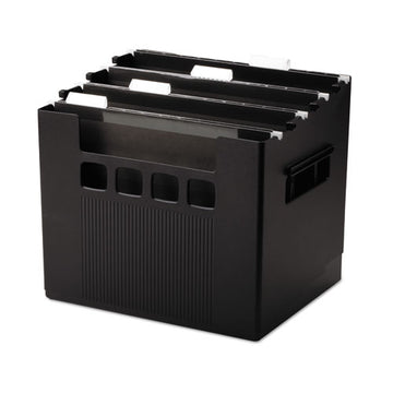 Pendaflex® Portable Desktop File With Hanging Folders, Letter Size, 10" Long, Black freeshipping - TVN Wholesale